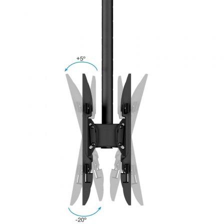 Tooq Soporte de Techo para 2 Pantallas 43-86 pulgadas XL Negro Tooq Soporte de Techo para 2 Pantallas 43-86 pulgadas XL Negro